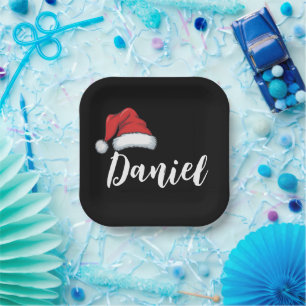 Matching Family Christmas Xmas Personalized Name  Paper Plate