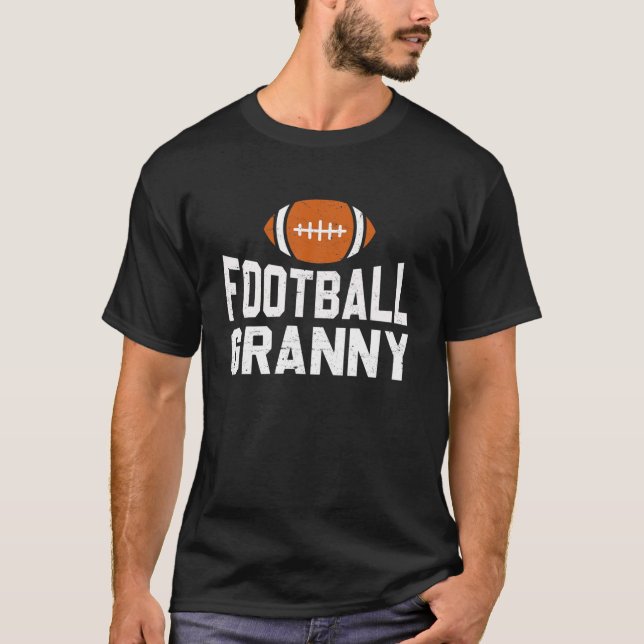 Matching Family Football Granny Retro Sport Footba T-Shirt (Front)