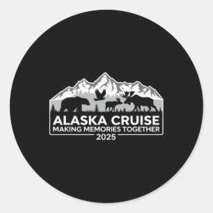 Matching Family Friends And Group Alaska Cruise 20 Classic Round Sticker