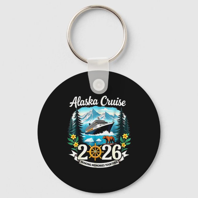 Matching Family Friends And Group Alaska Cruise 20 Keychain (Front)