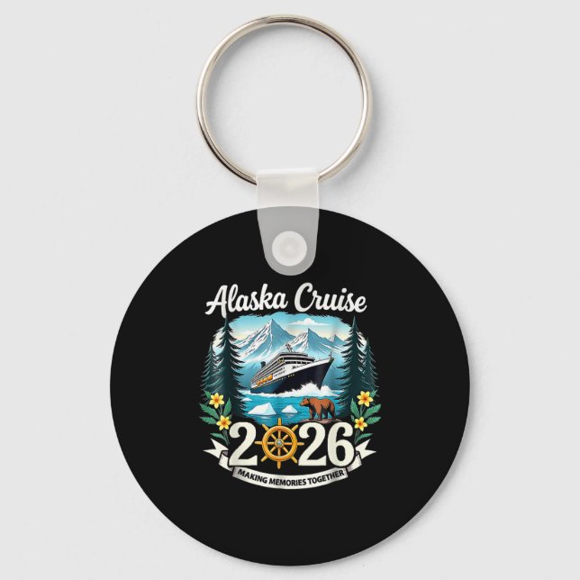 Matching Family Friends And Group Alaska Cruise 20 Keychain (Front)
