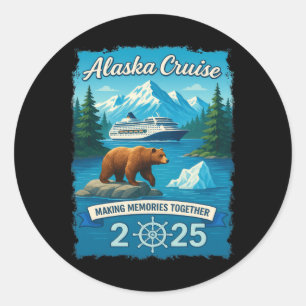 Matching Family Friends And Group Alaskan Alaska C Classic Round Sticker