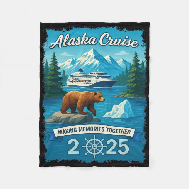 Matching Family Friends And Group Alaskan Alaska C Fleece Blanket (Front)
