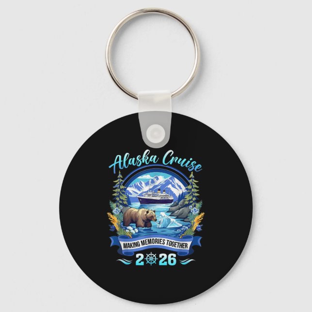 Matching Family Friends And Group Alaskan Alaska C Keychain (Front)
