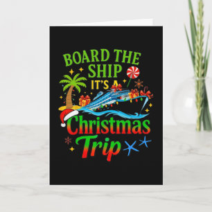 Matching Family Friends And Group Christmas Cruise Card