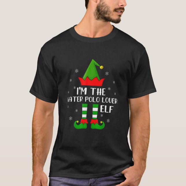 Matching Family Funny I'm The Water Polo Lover Elf (Front)