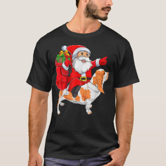 Matching Family Funny Santa Riding Basset Hound Ch T-Shirt