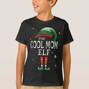 Matching Family Funny The Cool Mom Elf Christmas T-Shirt