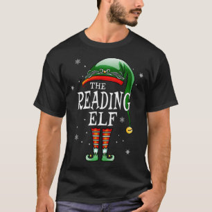 Matching Family Funny The Reading Elf Christmas T-Shirt