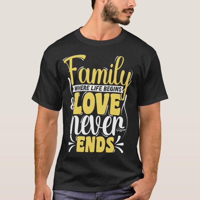 Matching Family Gathering Reunion Party Family Lov T-Shirt (Front)