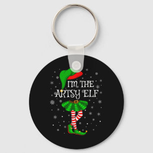 Matching Family Group I'm The Artsy Elf Christmas Keychain