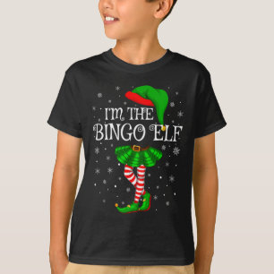 Matching Family Group I'm The Bingo Elf Christmas T-Shirt