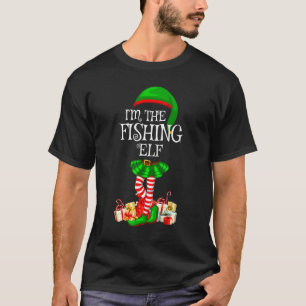 Matching Family Group I'm The Fishing Elf Christma T-Shirt