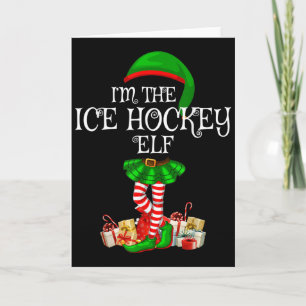 Matching Family Group I'm The Ice Hockey Elf Chris Card