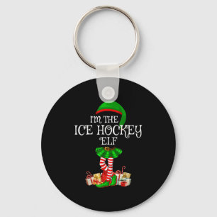 Matching Family Group I'm The Ice Hockey Elf Chris Keychain