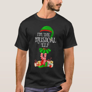 Matching Family Group I'm The Musical Elf Christma T-Shirt