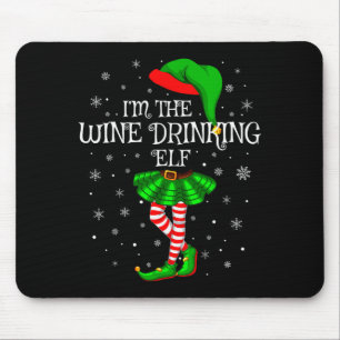 Matching Family Group I'm The Wine Drinking Elf Ch Mouse Pad