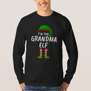 Matching Family I'm The Grandma Elf Christmas T-Shirt