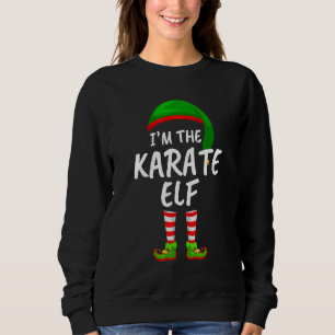 Matching Family I'm The Karate Elf Christmas Sweatshirt
