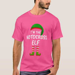 Matching Family I'm The Motocross Elf Christmas T-Shirt