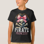 Matching Family Pirate Birthday Party School Kids  T-Shirt<br><div class="desc">Matching Family Pirate Birthday Party School Kids Funny Pirate Princess Coquette Bow Halloween Costume Girls</div>