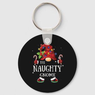 Matching Family The Naughty Gnome Christmas Group Keychain