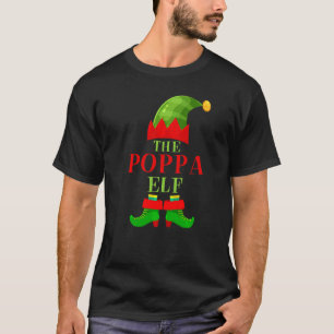 Matching Family The Poppa Elf Christmas Pj Group T-Shirt