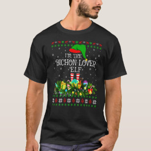 Matching Family Ugly I'm The Bichon Elf Christmas T-Shirt