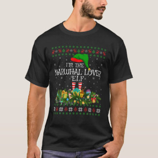 Matching Family Ugly I'm The Narwhal Lover Elf Chr T-Shirt