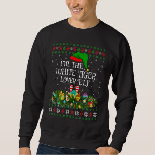 Matching Family Ugly White Tiger Elf Christmas Sweatshirt