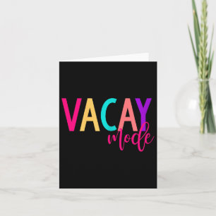 Matching Family Vacation Shirts Vacay Mode Summer Card