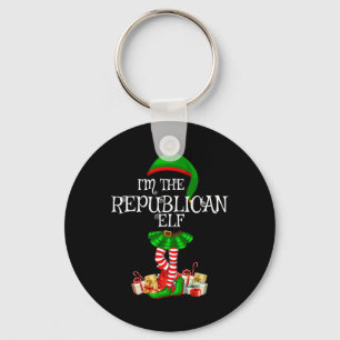 Matching Family Women Girls I'm The Republican Elf Keychain