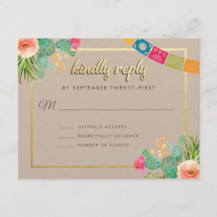 Matching Fiesta Wedding Invitations