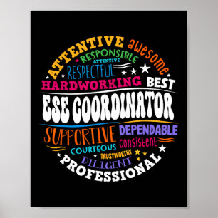 Matching First Day Of School Ese Coordinator Excep Poster