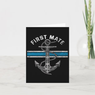 Matching First Mate Sailing Sets Boating Captain Card
