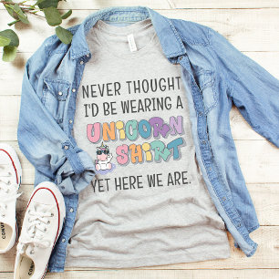 Matching Funny Unicorn Birthday Party Men & Boys T-Shirt