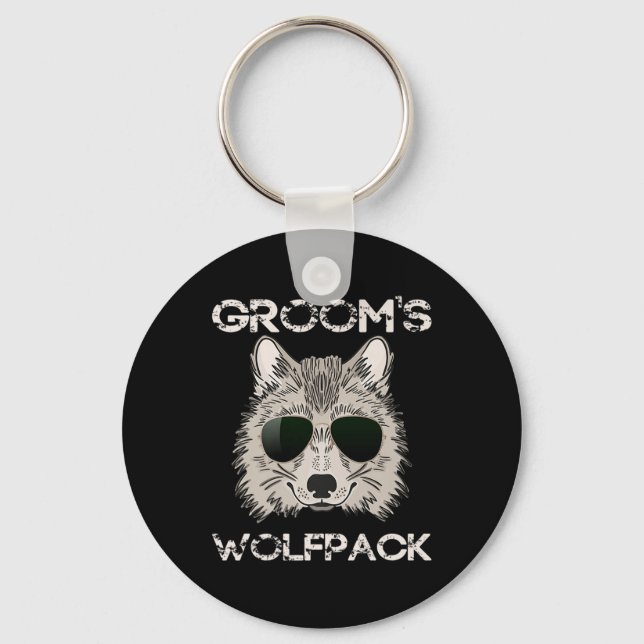 Matching Getting Ready Bride &amp; Groom Wedding-w Keychain (Front)