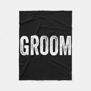 Matching Getting Ready Bride And Groom Wedding Gro Fleece Blanket