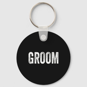 Matching Getting Ready Bride And Groom Wedding Gro Keychain