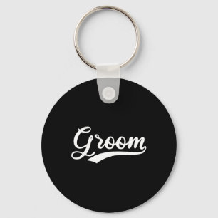 Matching Getting Ready Bride And Groom Wedding Gro Keychain