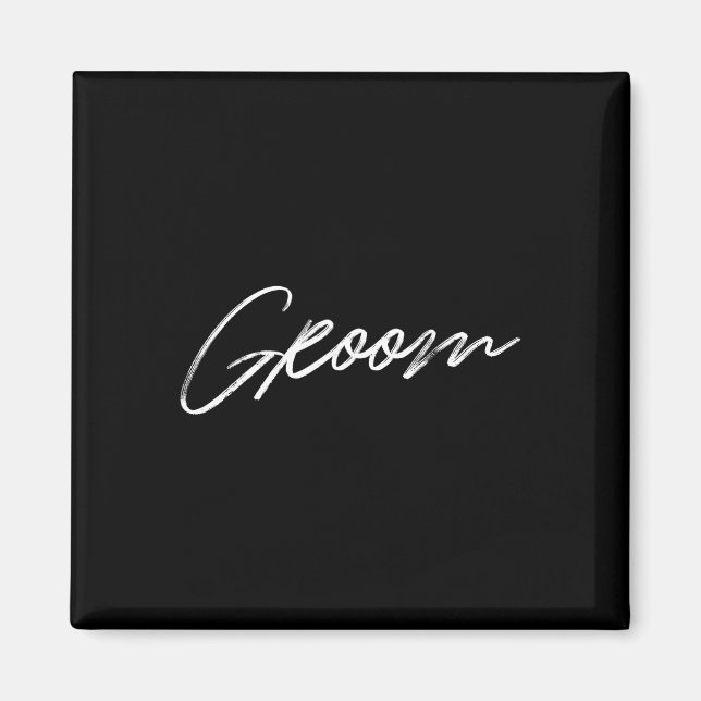Matching Getting Ready Bride Groom Squad Wedding  Magnet (Front)