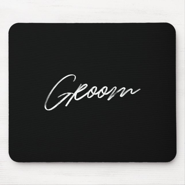 Matching Getting Ready Bride Groom Squad Wedding  Mouse Pad (Front)