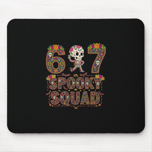 Matching Group Dia De Los Muertos Skeleton 67 Six  Mouse Pad (Front)