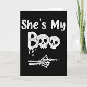 Matching Halloween Pajama Couples Card