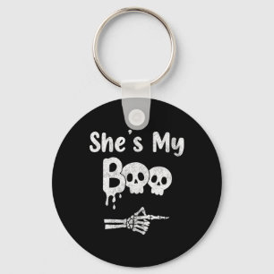 Matching Halloween Pajama Couples  Keychain