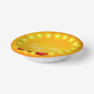 Matching Happy Diwali Yellow Paper Plate