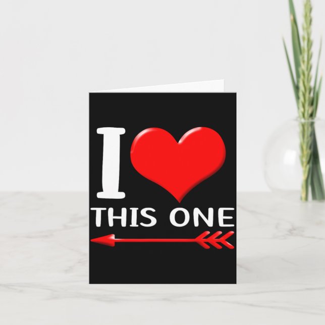 Matching His And Hers Couples Funny Set Valentine  Card (Front)