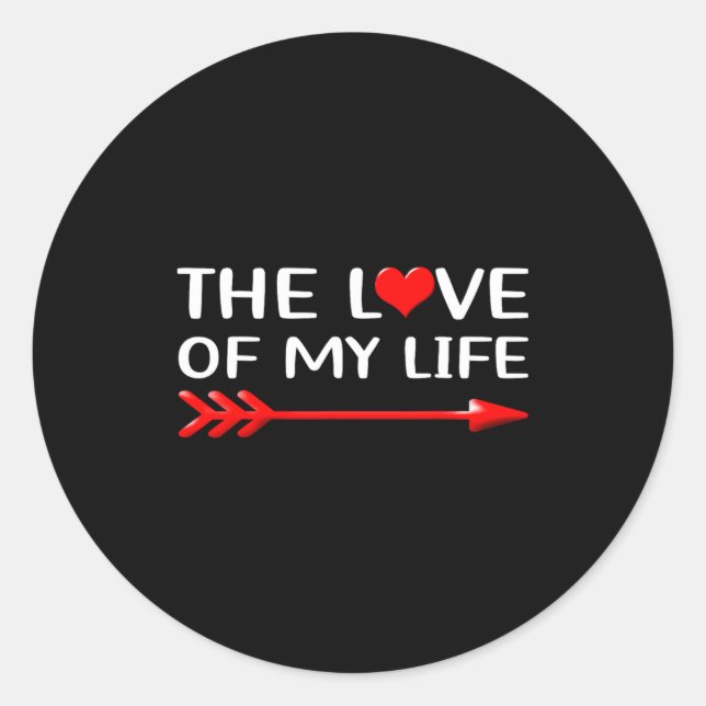 Matching His And Hers Couples Funny Set Valentine  Classic Round Sticker (Front)