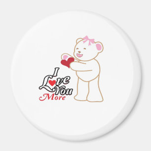 Matching Honeymoon Love You More Couple Style Magnet