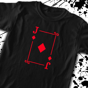 Matching Jack Diamonds Suit Playing Cards Modern T-Shirt